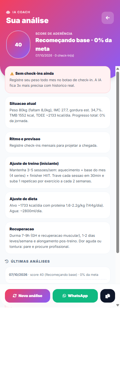 IA Coach do Spark Saúde