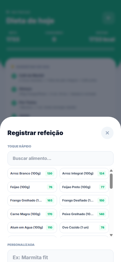 Registrar refeição